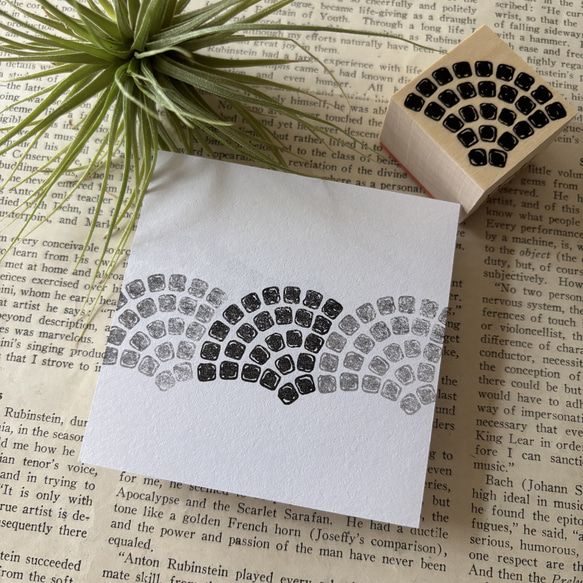 ラバースタンプ】ノーマル石畳はんこ はんこ・スタンプ wakimichi 通販