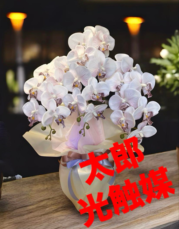 光触媒 人工観葉植物 ウォールグリーン フェイクグリーン 胡蝶蘭7647