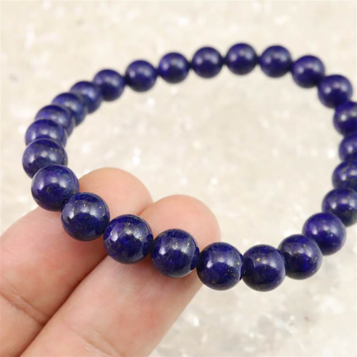 ラピスラズリ 4Aグレード 7mmブレスレット 13.4g #90106 ブレスレット