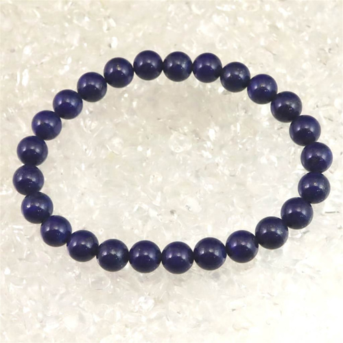 ラピスラズリ 4Aグレード 7mmブレスレット 14.8g #19939 ブレスレット