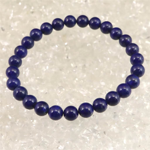 ラピスラズリ 4Aグレード 6.5mmブレスレット 13.2g #15261