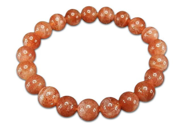 一点物4A厳選良質ゴールドサンストーン希少天然石8.5mmブレスレット