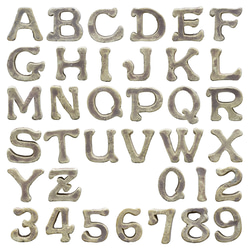 ブリックフォント｜門柱｜表札｜看板｜外構｜アルファベット【サイズ：大】 2枚目の画像