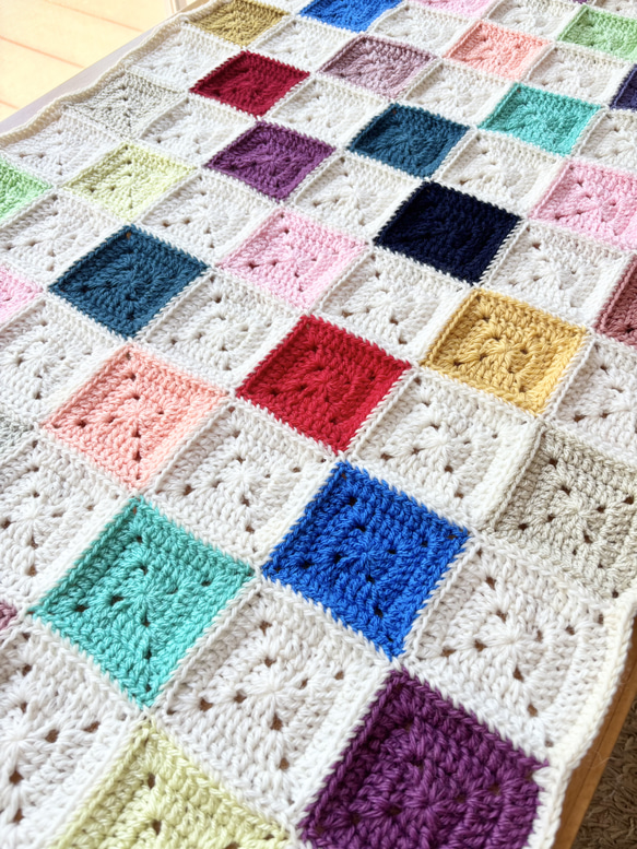送料無料□ candy blanket colourful □4 3枚目の画像