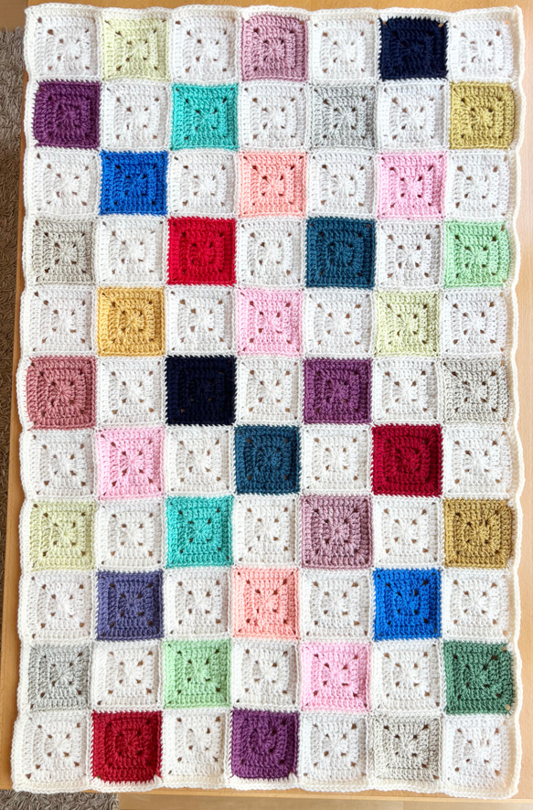 送料無料□ candy blanket colourful □4 4枚目の画像