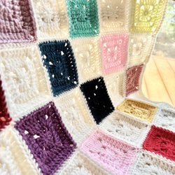 送料無料□ candy blanket colourful □4 6枚目の画像