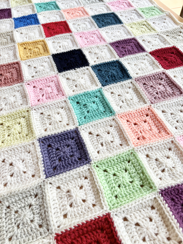 送料無料□ candy blanket colourful □4 2枚目の画像