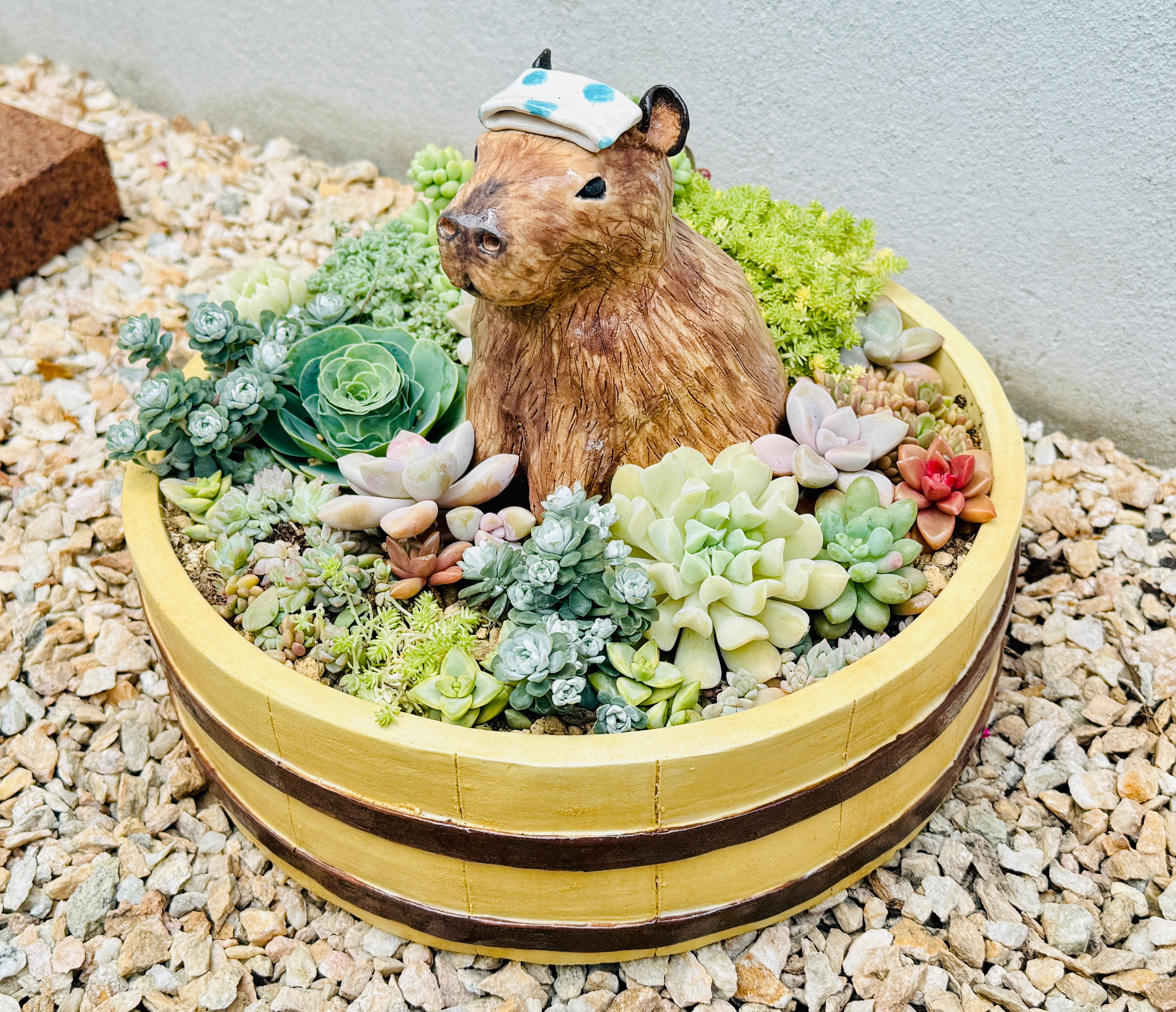 かとうみゆ　いぬ　パグ　陶器　陶芸　花器　植木鉢　置き物 sd2_5144258ca2a839cf9c8b5ef65d