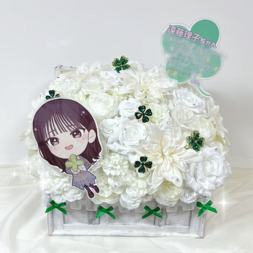 売れ筋がひ！ 祝花 推し活 フラワーBOX 楽屋花 アートフラワー ライブ フラワー・リース