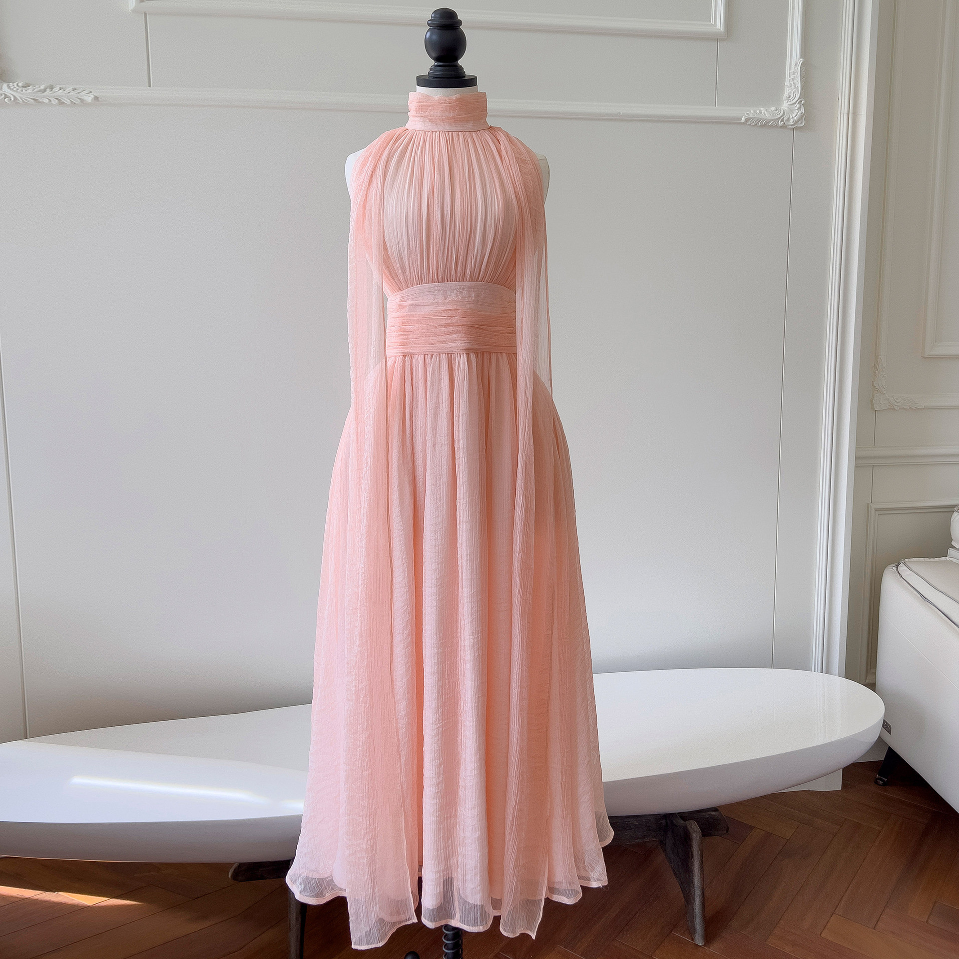 ドレス パーティー ウェディング ワンピース ロング プリンセス ピンク 上品 優雅 韓国風 結婚式 お呼ばれ68468