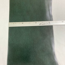 ルガトショルダー切革　4分の1サイズ　緑 5枚目の画像