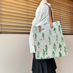 creema限定、ミナペルホネン、One day,トートバッグ１点もの 9枚目の画像