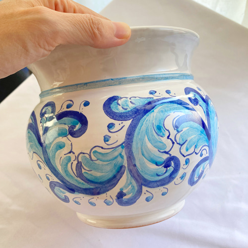 14cm CSP027 BAROCCO マヨリカ焼き イタリア陶器 フラワーベース 花器