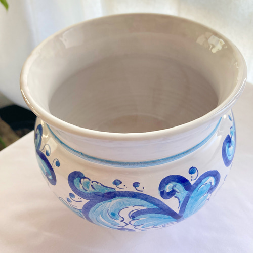 14cm CSP027 BAROCCO マヨリカ焼き イタリア陶器 フラワーベース 花器