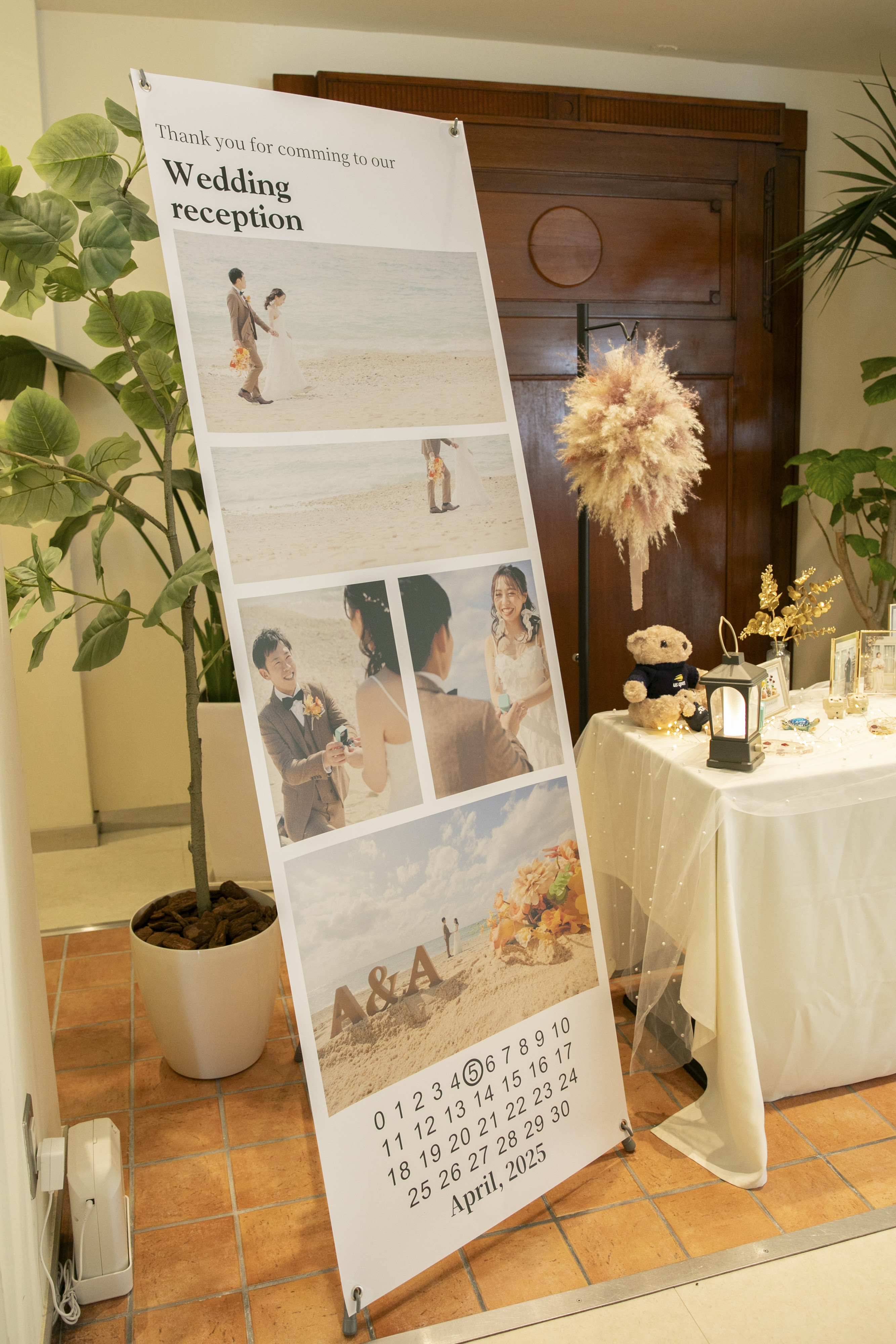 【結婚式】写真入りウェルカムバナー｜受付装飾にぴったり｜オーダーメイド対応◎｜ウェルカムスペース｜ウェルカムボード