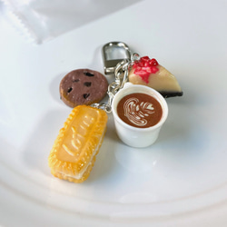 Ryuusa☆おばけクッキーキーホルダー☆フェイクスイーツ くまさんの名前入れクッキーのキーホルダー♪フェイクスイーツ