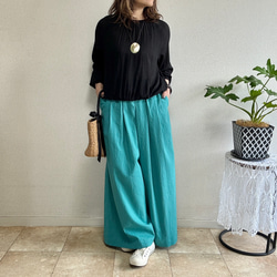 リネンのもんぺ　レンガ リネンのもんぺ レンガ ロングパンツ nuuMonpe 通販 19858046｜Creema