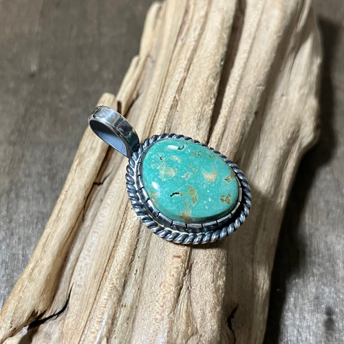 アメリカ産 グリーン ターコイズ トルコ石 シルバー ネックレス