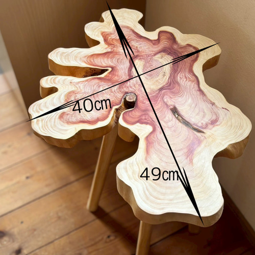 9 カイズカ　ハンドメイド　木製　インテリア　置き台　花台　ナチュラル 9 カイズカ ハンドメイド 木製 インテリア 置き台 花台