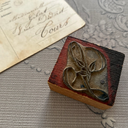 ♡沢山♡　フランス　アンティーク　刺繍　イニシャル　モノグラム　スタンプ 7点♡ 特大♬ フランス アンティーク 刺繍 イニシャル モノグラム