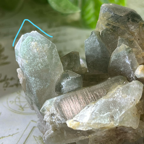 ファントム　タントリックツイン　マニハール産　ヒマラヤ　水晶　クリスタル　原石 ファントム タントリックツイン マニハール産 ヒマラヤ 水晶