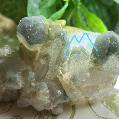 ファントム　タントリックツイン　マニハール産　ヒマラヤ　水晶　クリスタル　原石 ファントム タントリックツイン マニハール産 ヒマラヤ 水晶