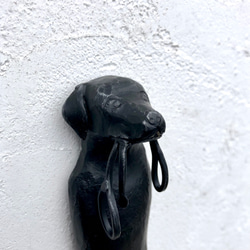 忠犬ワンコのロートアイアン飾り 4枚目の画像