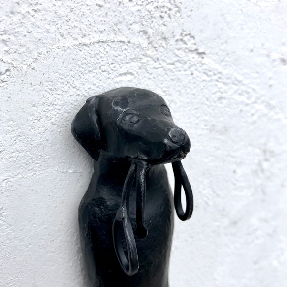 忠犬ワンコのロートアイアン飾り 4枚目の画像