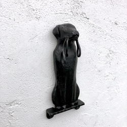 忠犬ワンコのロートアイアン飾り 2枚目の画像