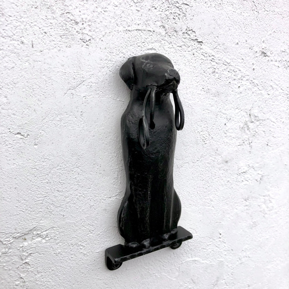 忠犬ワンコのロートアイアン飾り 2枚目の画像