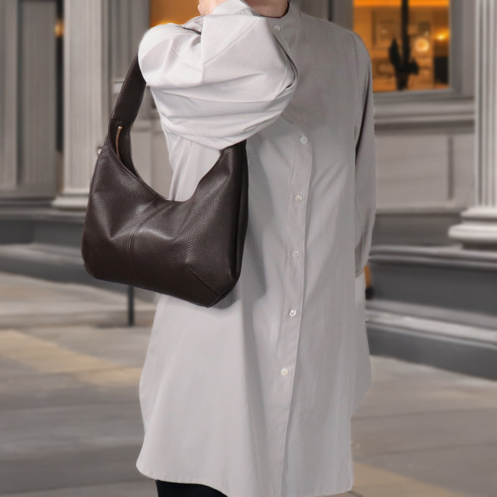 国産本革トート　どこでも映えるオールレザーのトートバッグ【レジーナ・ブラウン】