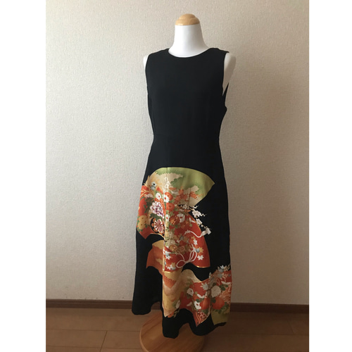 色留袖リメイクボレロ付き 　ワンピース 色留袖リメイクボレロ付き 　ワンピース