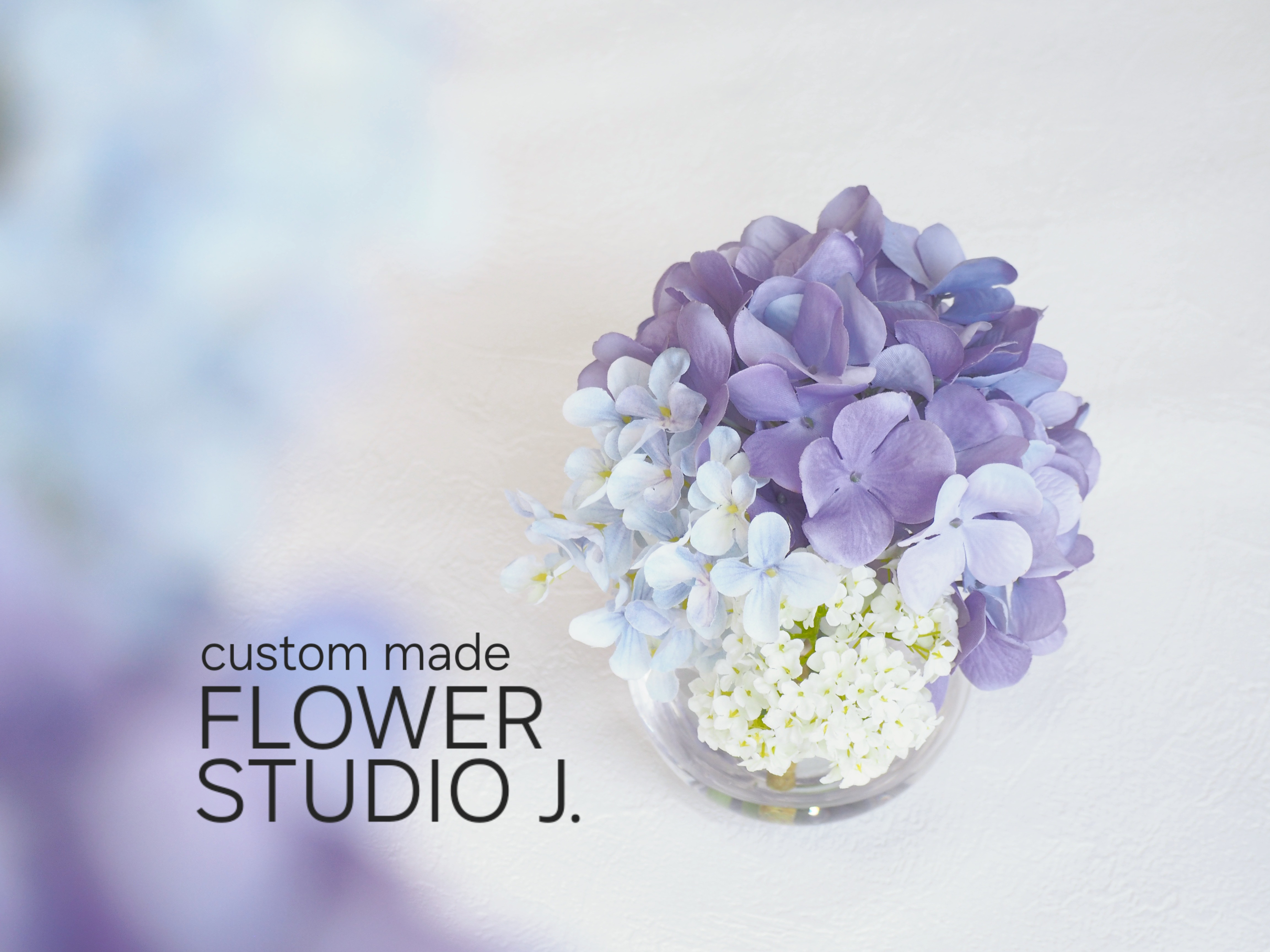 Magical Water / 紫陽花 Purple  & White