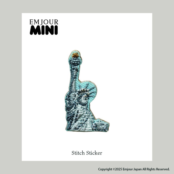 自由の女神 アメリカ リバティ島 絵画 アート 刺繍ワッペン ワッペン