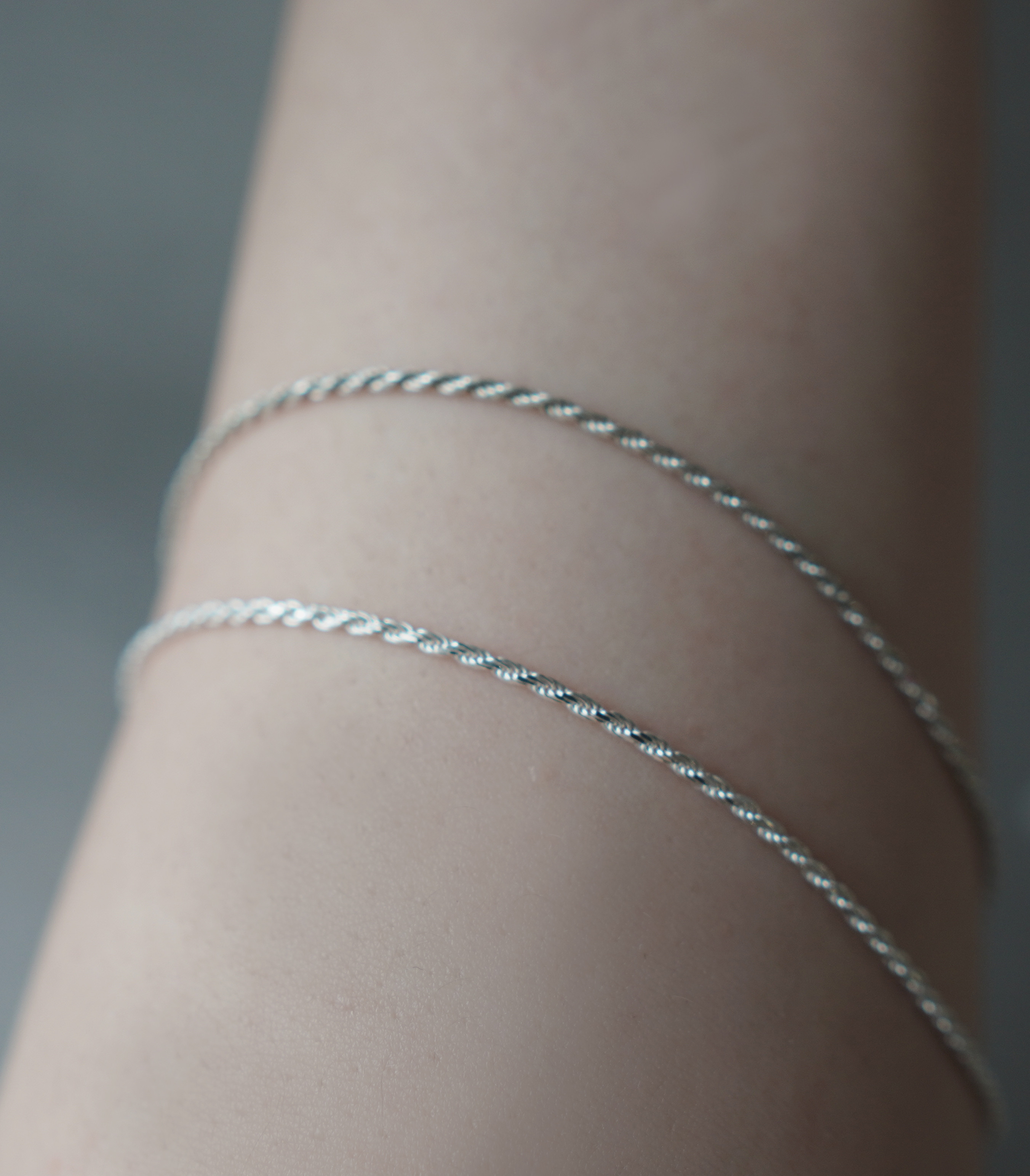 【Silver925】　 rope ロープネックレス 40cm