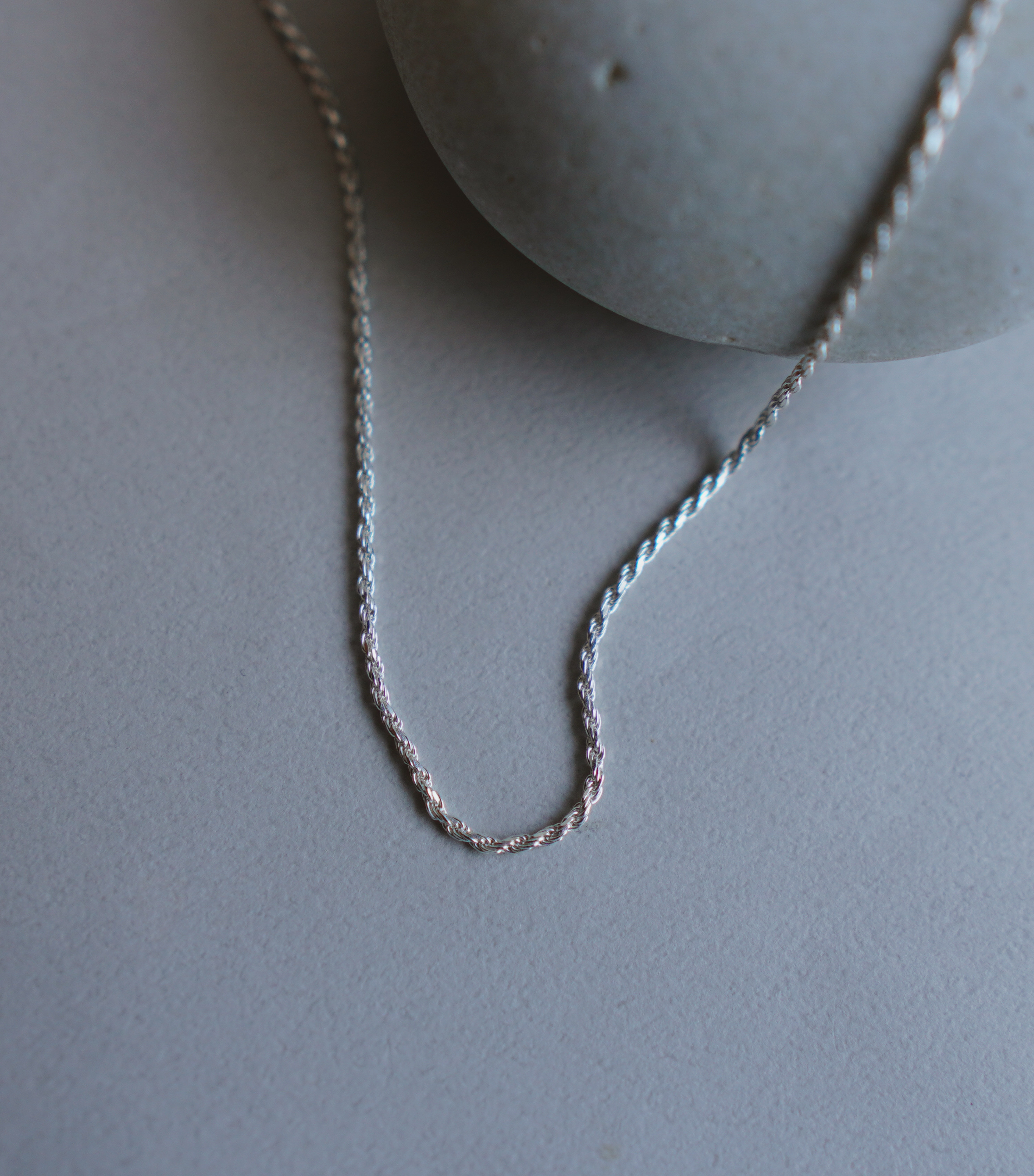 【Silver925】　 rope ロープネックレス 40cm