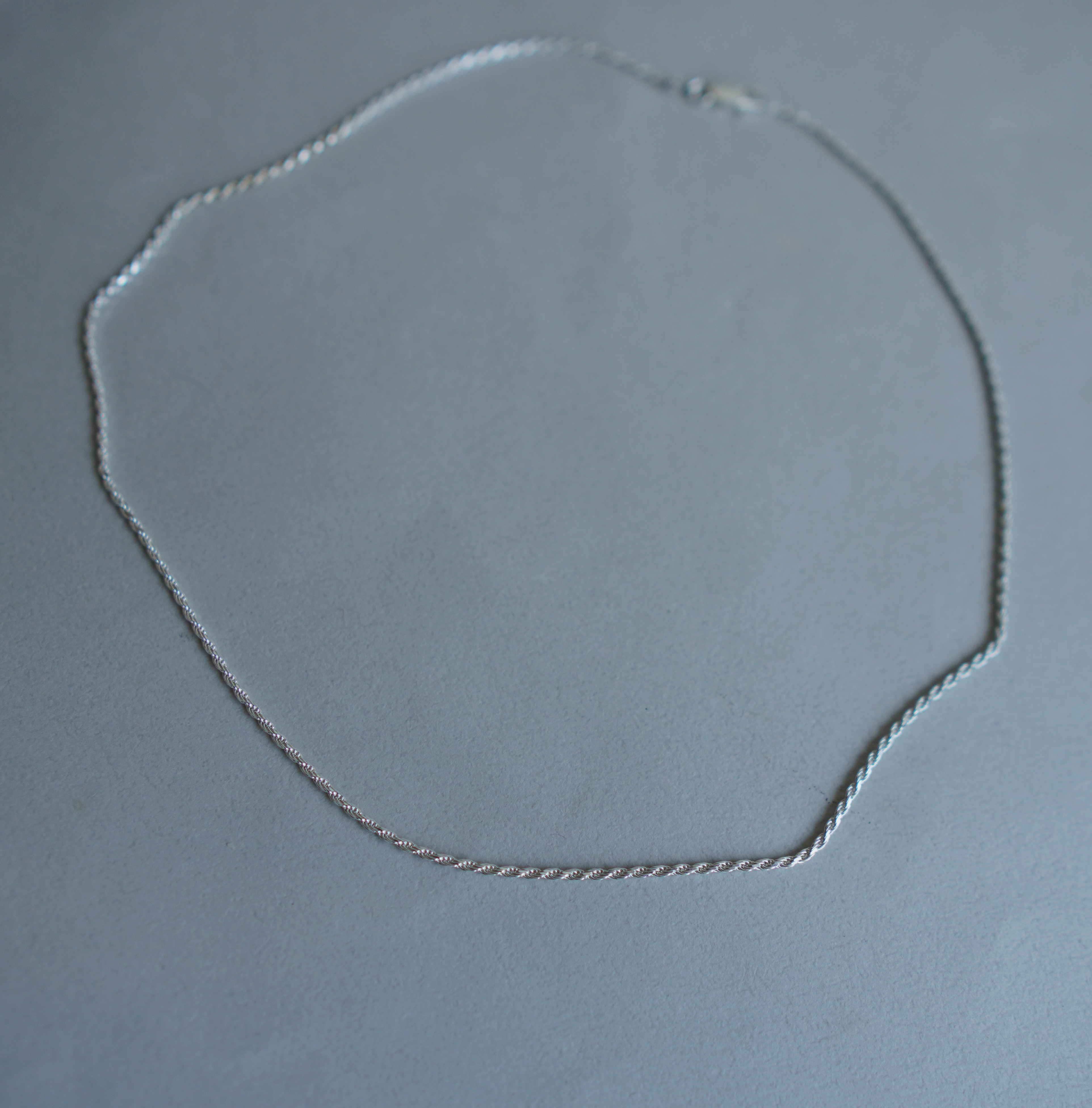 【Silver925】　 rope ロープネックレス 40cm