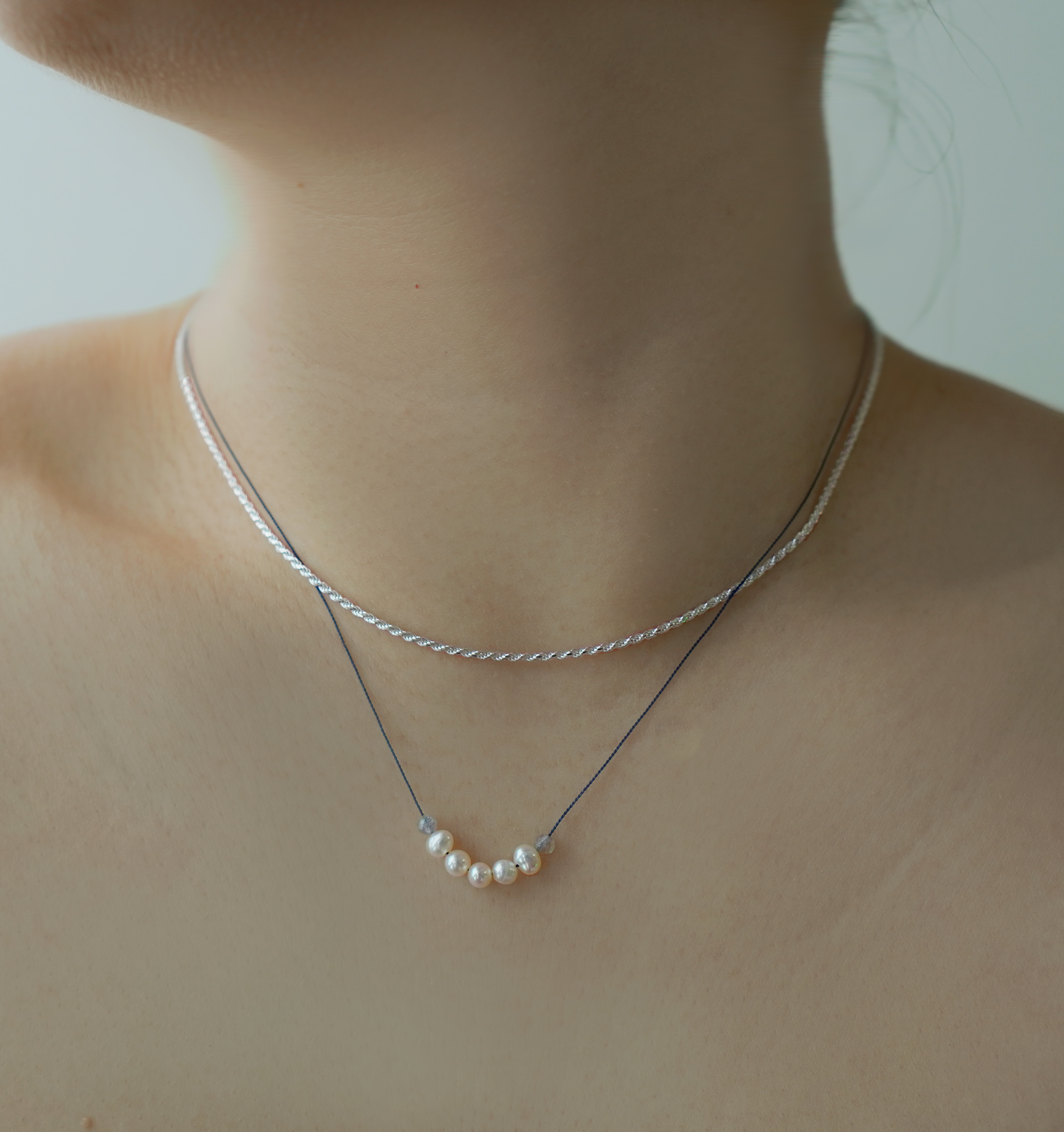 【Silver925】　 rope ロープネックレス 40cm