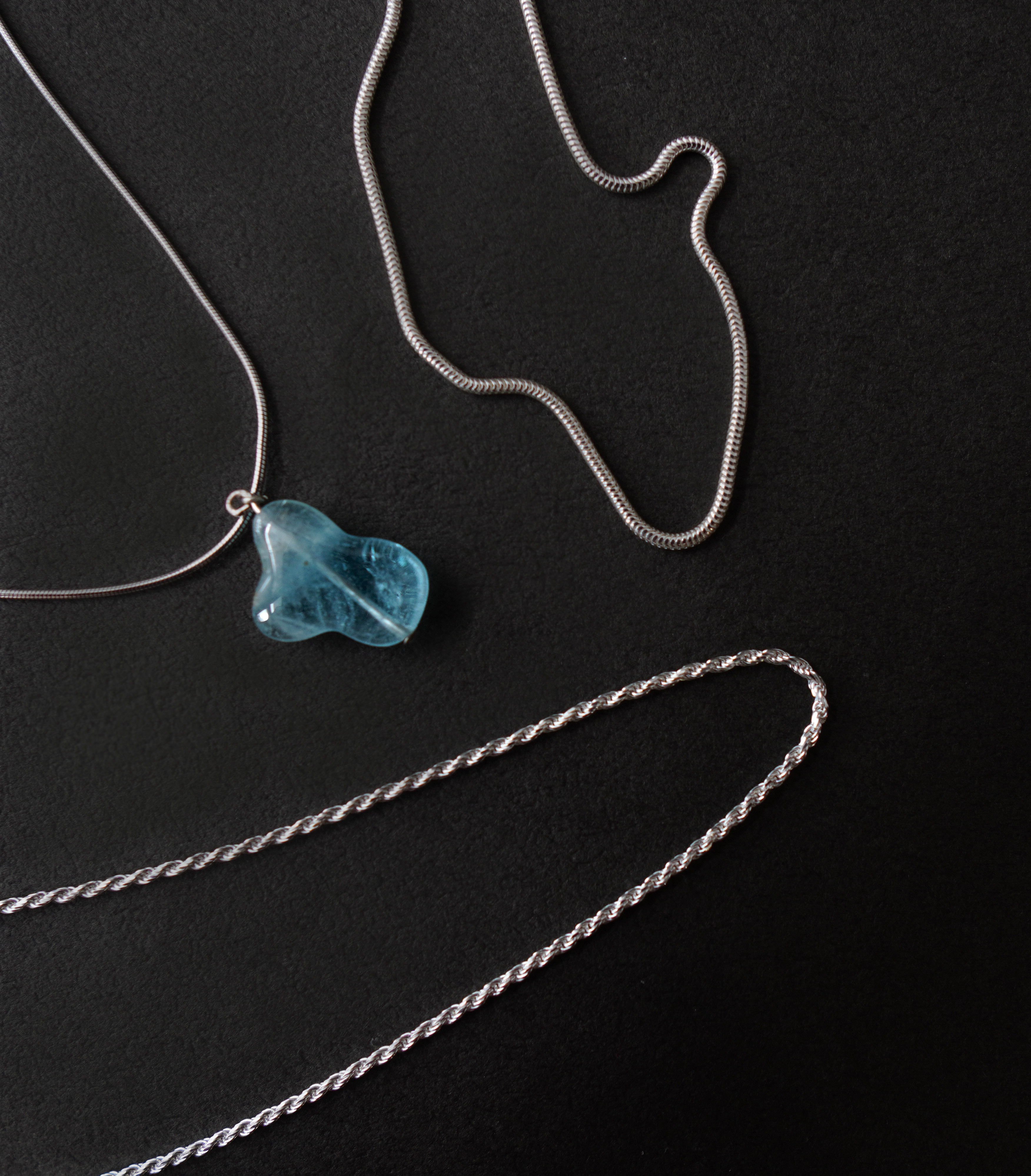 【Silver925】　 rope ロープネックレス 40cm