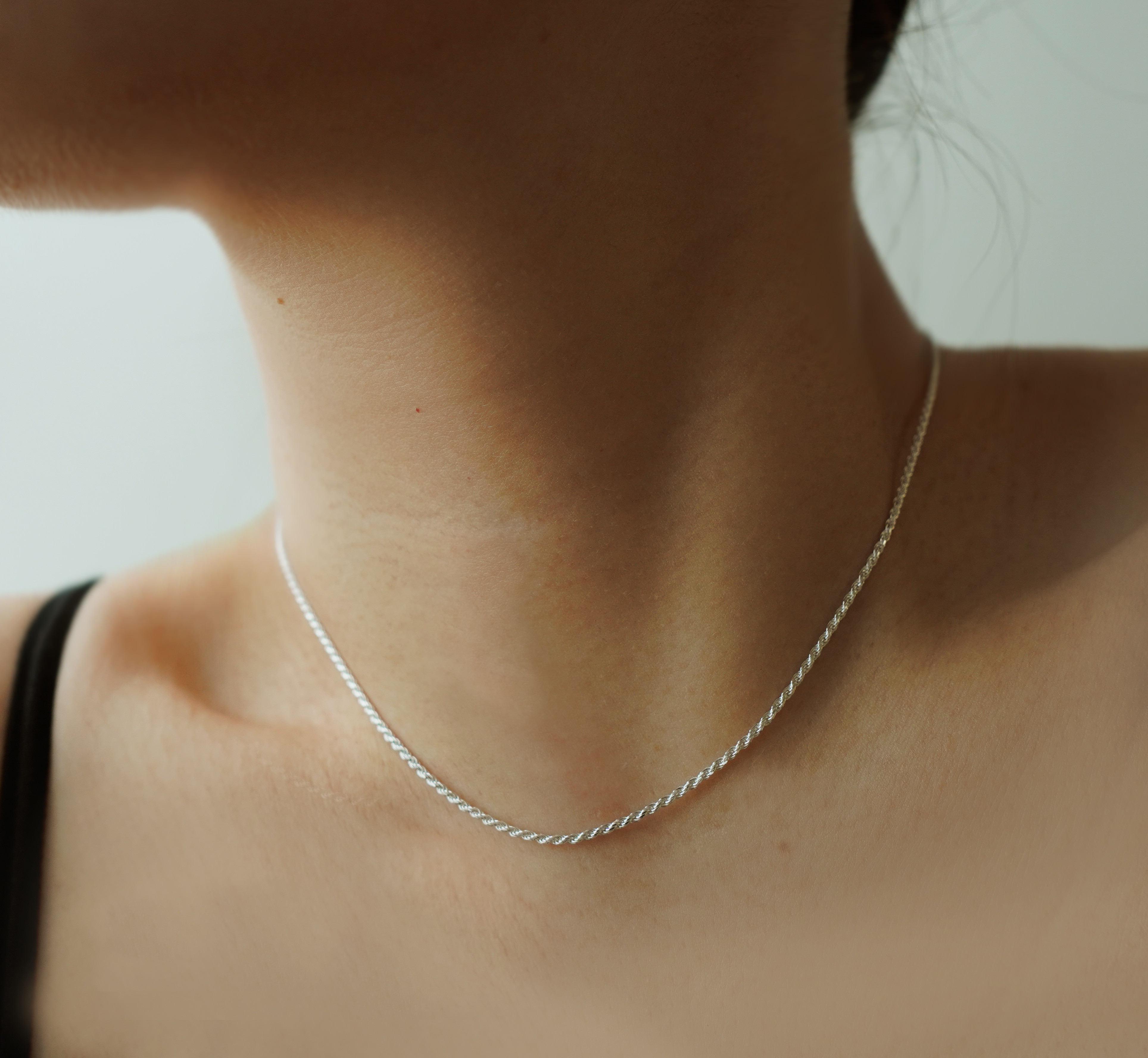 【Silver925】　 rope ロープネックレス 40cm