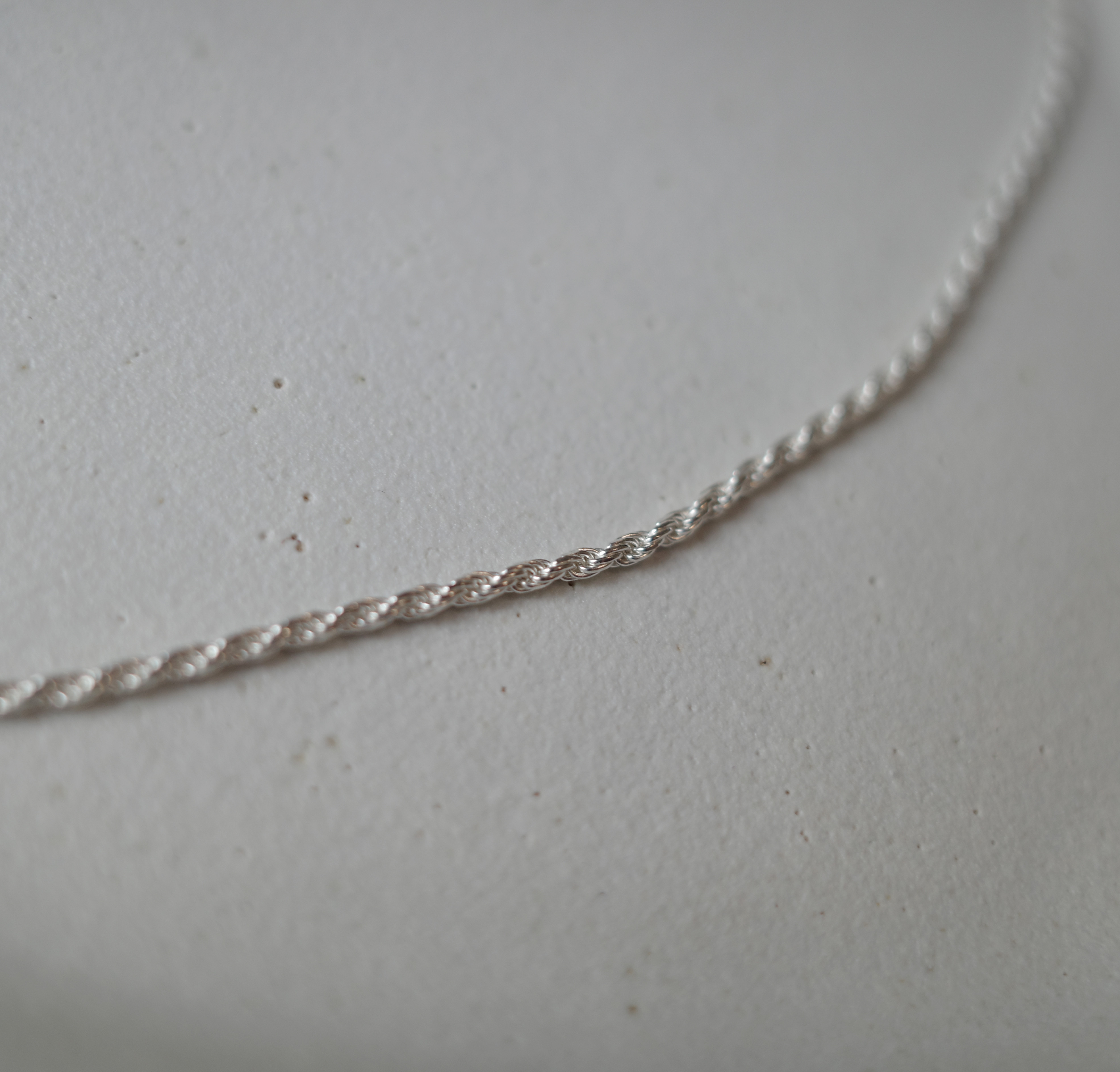 【Silver925】　 rope ロープネックレス 40cm