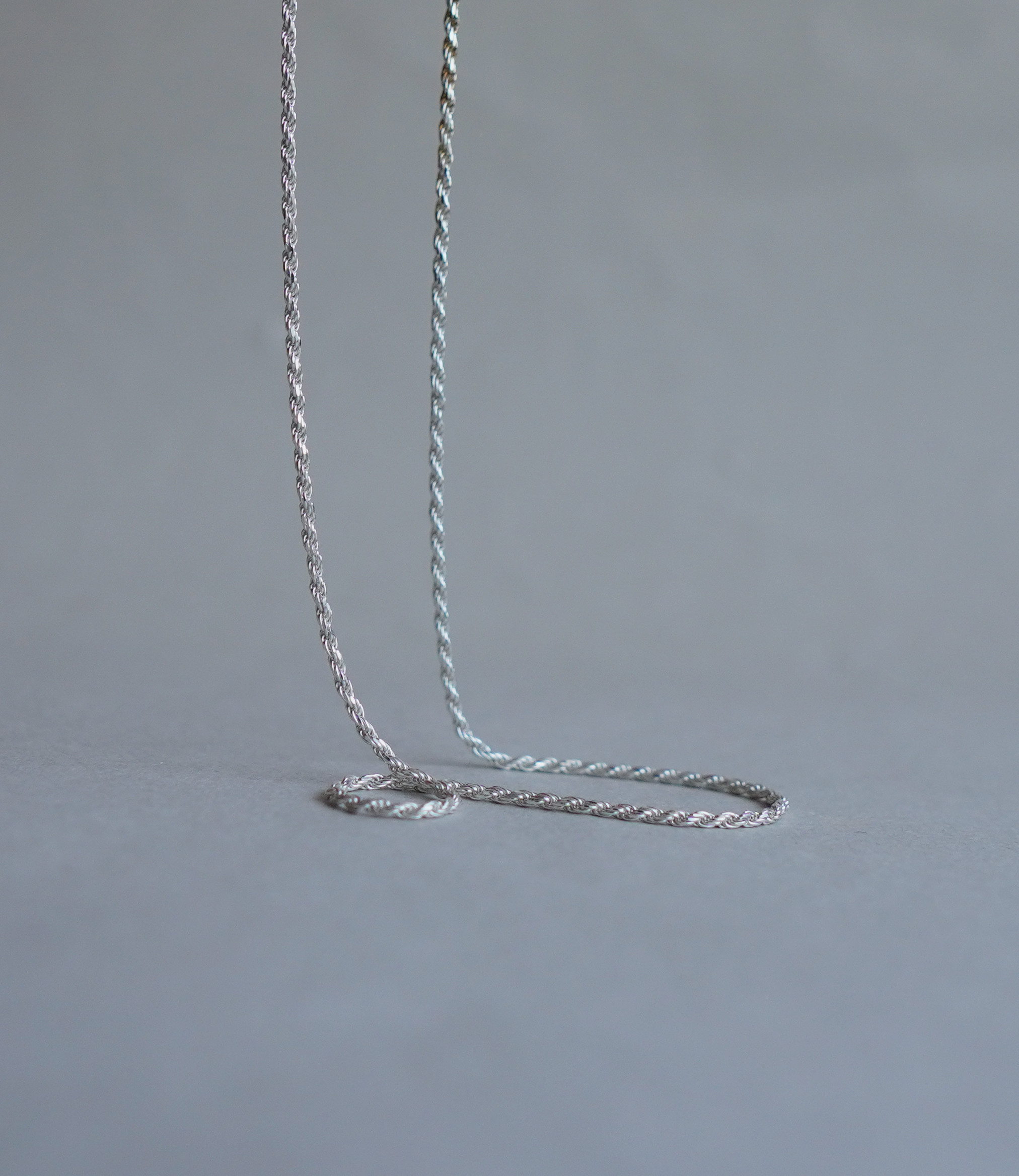 【Silver925】　 rope ロープネックレス 40cm