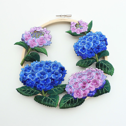 どんぐりアート♡紫陽花リース&夏のオブジェ2品♡ 一点物 26be2baf3465b191fef1f8eeae1b02