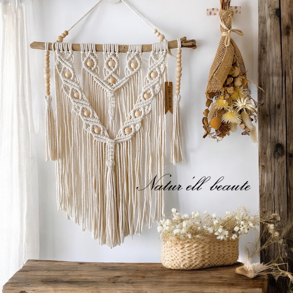 NO.71 マクラメタペストリー マクラメタペストリー♡ タペストリー・壁掛け 〜Natur'ell beaute