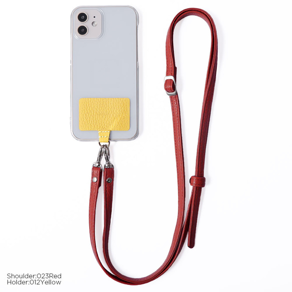 クリアケース　全機種対応　本革　ショルダー 穴 ホルダー　iPhone　AQUOS ピクセル　#mm00001531 13枚目の画像