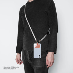 クリアケース　全機種対応　本革　ショルダー 穴 ホルダー　iPhone　AQUOS ピクセル　#mm00001531 3枚目の画像