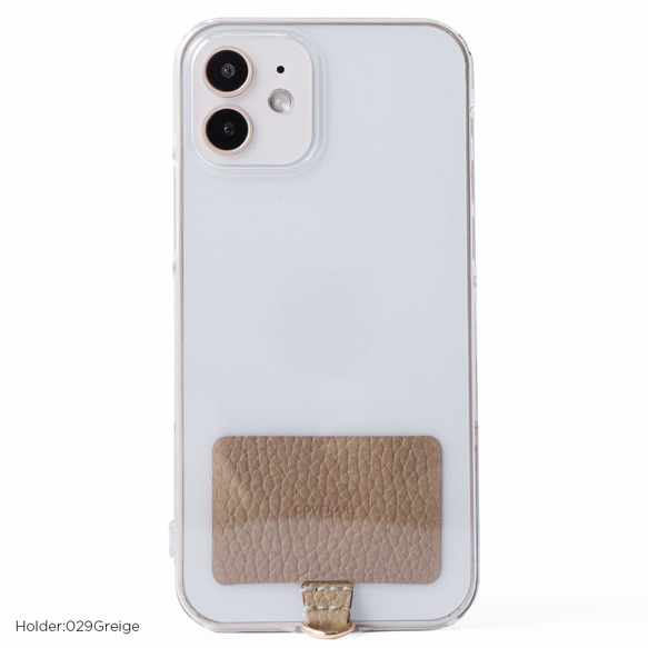 クリアケース　全機種対応　本革　ショルダー 穴 ホルダー　iPhone　AQUOS ピクセル　#mm00001531 8枚目の画像