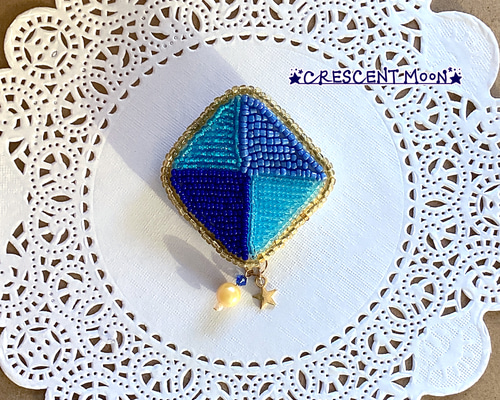 no.0483 冬凪のビーズ刺繍 no.0483 冬凪のビーズ刺繍