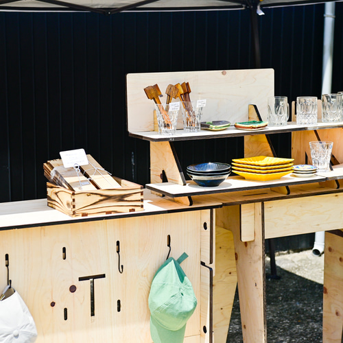 工具なしでラクラク！組み立て式でマルシェやイベントの出店に便利