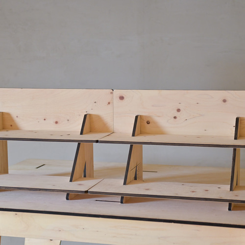 ディスプレイ シェルフ ひのき 工具不要 簡単設営 什器 フリマ マルシェ